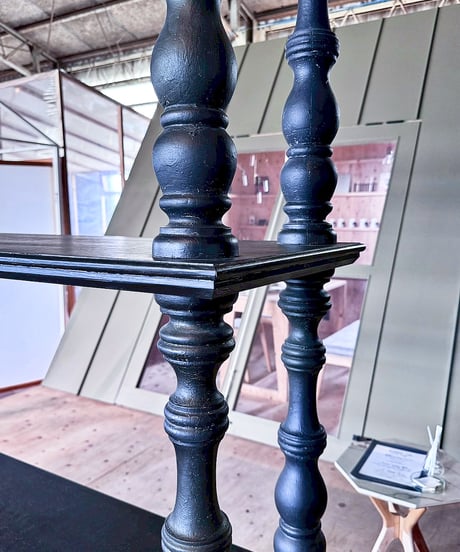 Black paint shelf