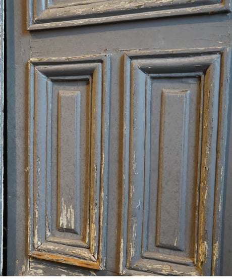 Iron double door