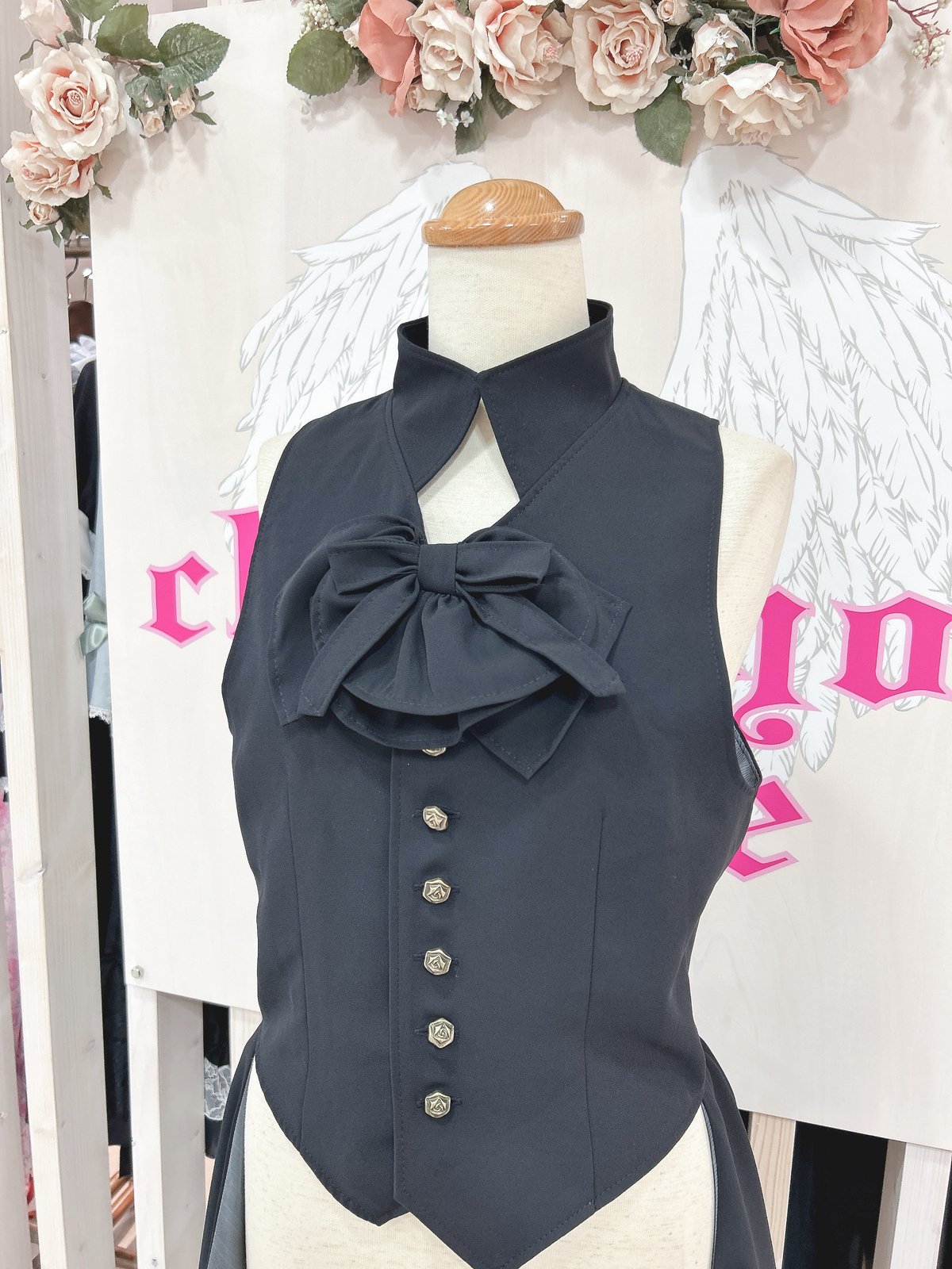 Triple* fortune ／トレーンベスト（無地・ブラック） | chou chou a