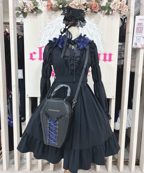 ATELIER-PIERROT／ “Nocturnal Grave”Vampire's Coffin Bag （Navy）