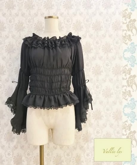 Vallée lys／ Blossom Breeze Blouse （ブラック）