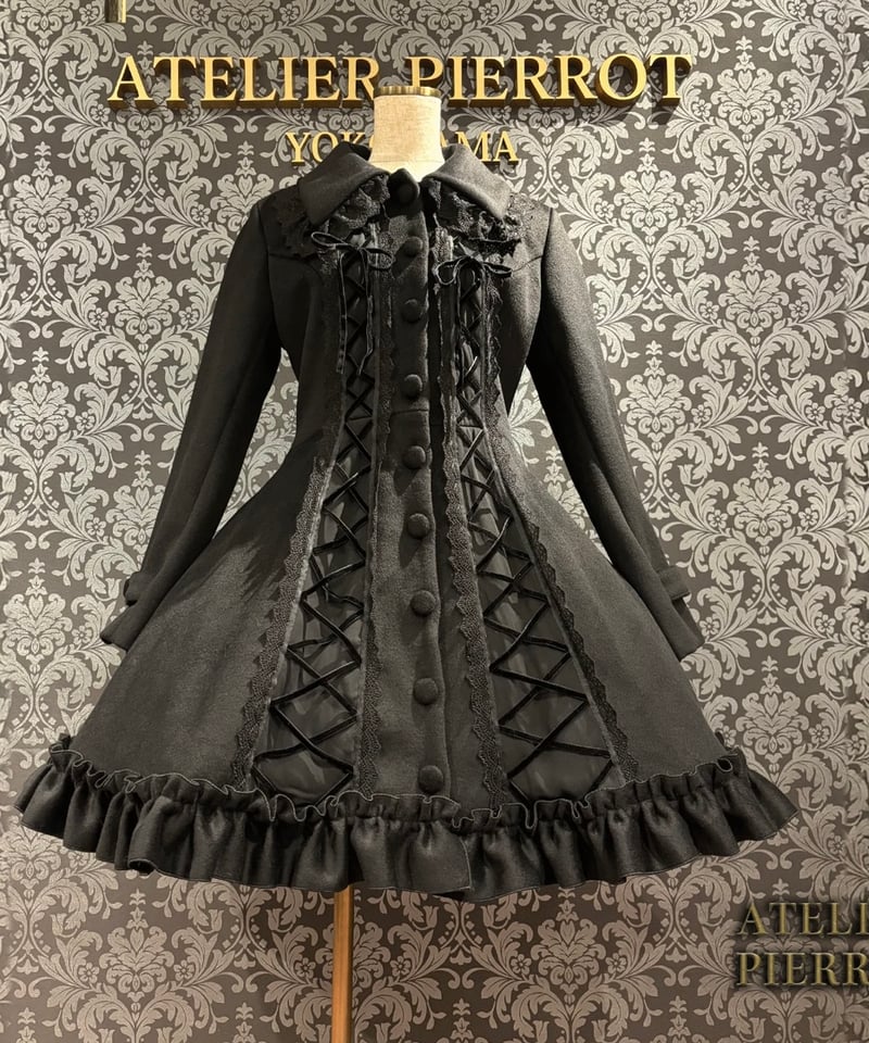 ATELIER-PIERROT／Lunar Lattice Coat- Cuffsn （ブラッ