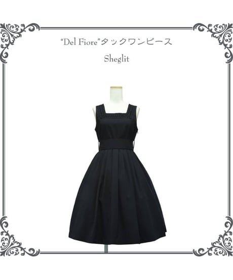 Sheglit／"Del Fiore"タックワンピース