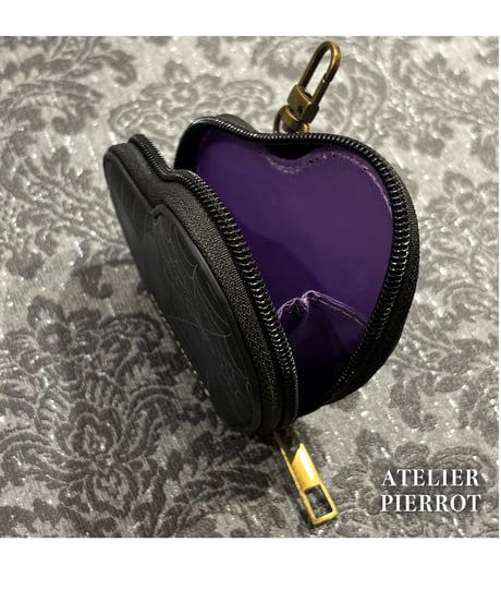 ATELIER-PIERROT／ Pochette a la carte Series 　Coin Purse~Heart~（ブラック）