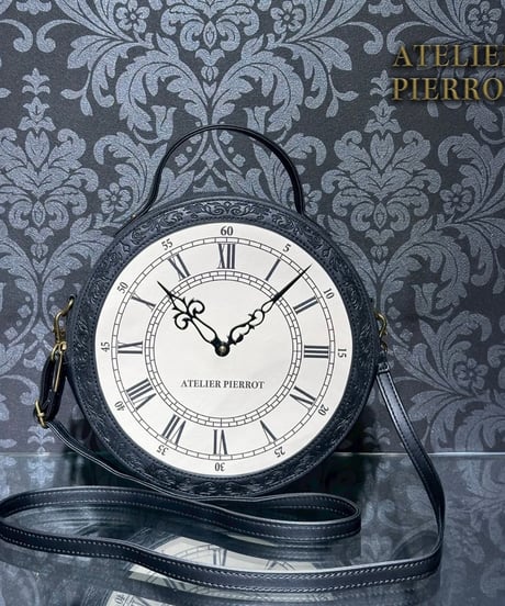 ATELIER-PIERROT／“Aeon” Clock Shoulder Bag（ブラック）
