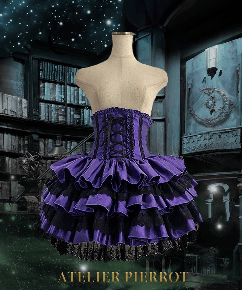 ATELIER-PIERROT／Mini Corset Skirt（パープル） | chou