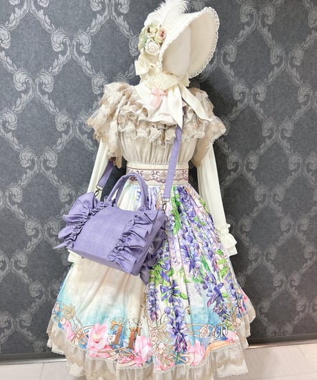 尾州ロリィタ／おリボンFRILL BAG（サマーライラック）