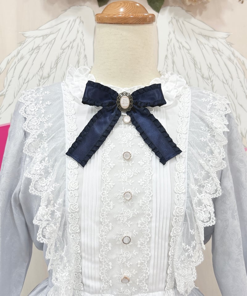 Pina sweetcollection／ローズジャガードワンピース（ライトグレー