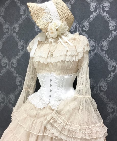 ATELIER-PIERROT／Frill Short Corset（ホワイト）