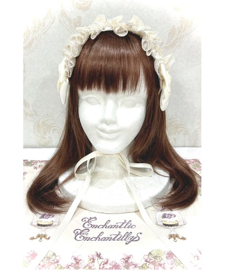 Enchantlic Enchantilly／レースフィリルヘッドドレス（生成り）