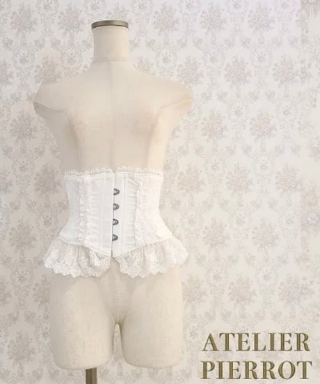 ATELIER-PIERROT／Frill Short Corset（ホワイト）