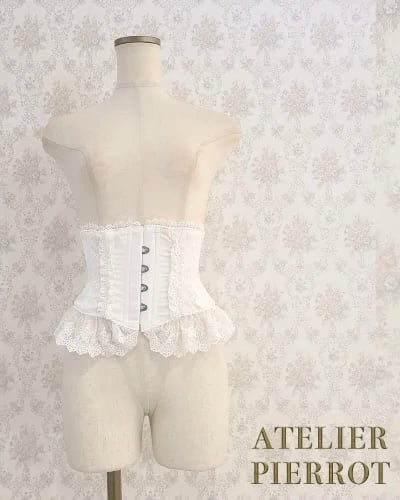 ATELIER-PIERROT／Frill Short Corset Plus Size（ホワ