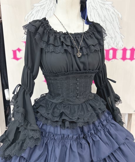 Vallée lys／ Blossom Breeze Blouse （ブラック）