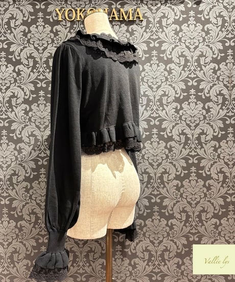 Vallée lys／Pale Sonata Cardigan（ブラック）