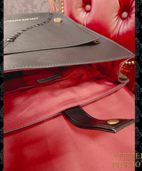 ATELIER PIERROT ／“Nocturnal Grave”Mended Satchel（ブラック）