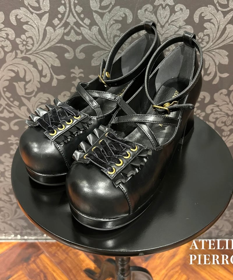 ATELIER-PIERROT／ Enchanted Corset Pumps（ブラック）S〜