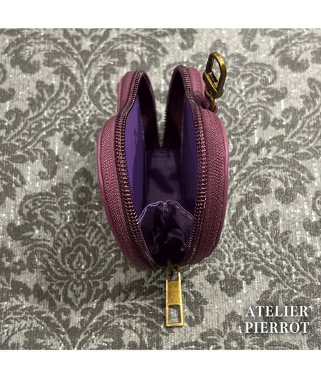 ATELIER-PIERROT／ Pochette a la carte Series 　Coin Purse~Heart~（パープル）