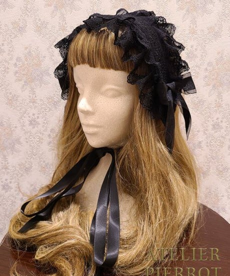 ATELIER-PIERROT／ロマネスクヘッドドレス（Black）