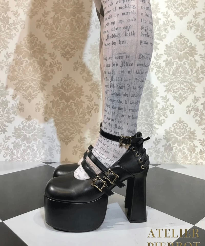 ATELIER-PIERROT／ANTIQUE GOLD FRAME PUMPS | chou