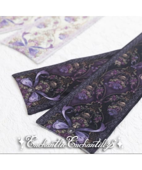 Enchantlic Enchantilly／すみれ姫の王冠オーバーニー ソックス（黒）