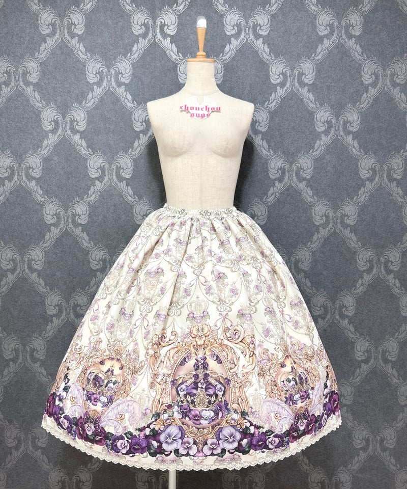 Enchantlic Enchantilly／すみれ姫の王冠スカート（生成） | chou c
