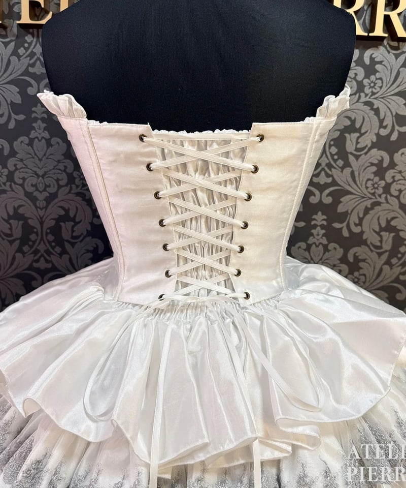 ATELIER-PIERROT／Mini Corset Dress (シルバーレースver)ホ