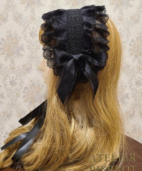 ATELIER-PIERROT／ロマネスクヘッドドレス（Black）