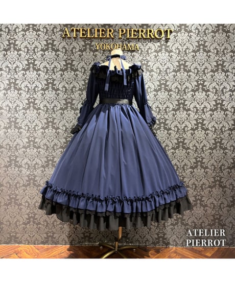 ATELIER-PIERROT／ Nocturne Noir Dress（ネイビー）