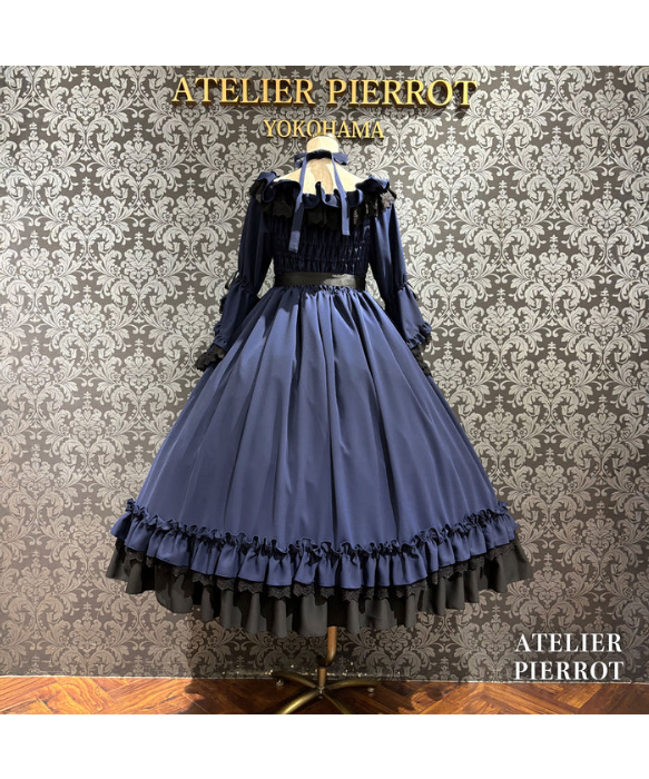 ATELIER-PIERROT／ Nocturne Noir Dress（ネイビー） | ch