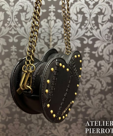 ATELIER-PIERROT／Mended Heart Shoulder Bag（ブラック）