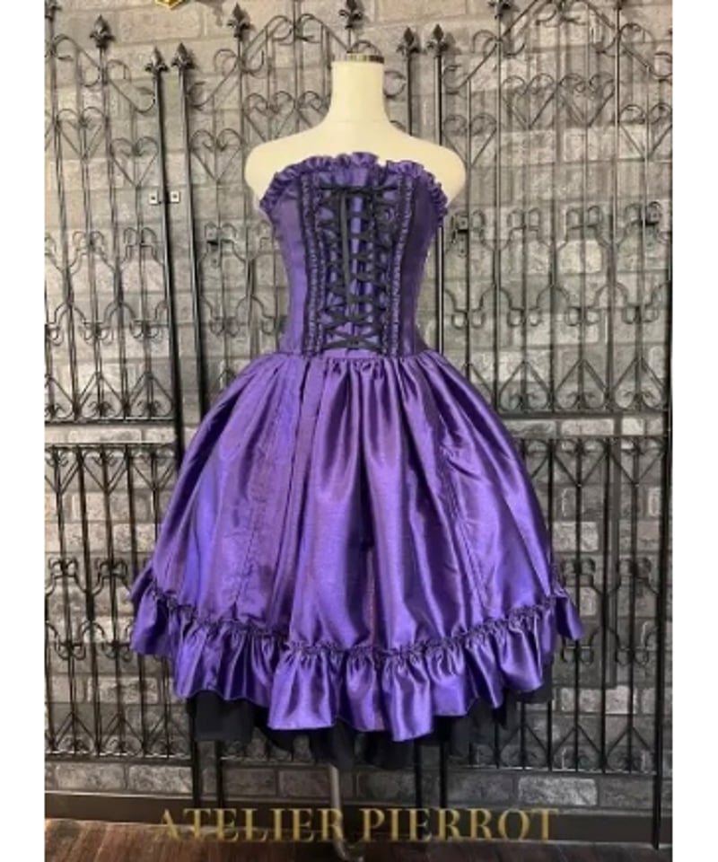 ATELIER PIERROT】ミニコルセットワンピース パープル