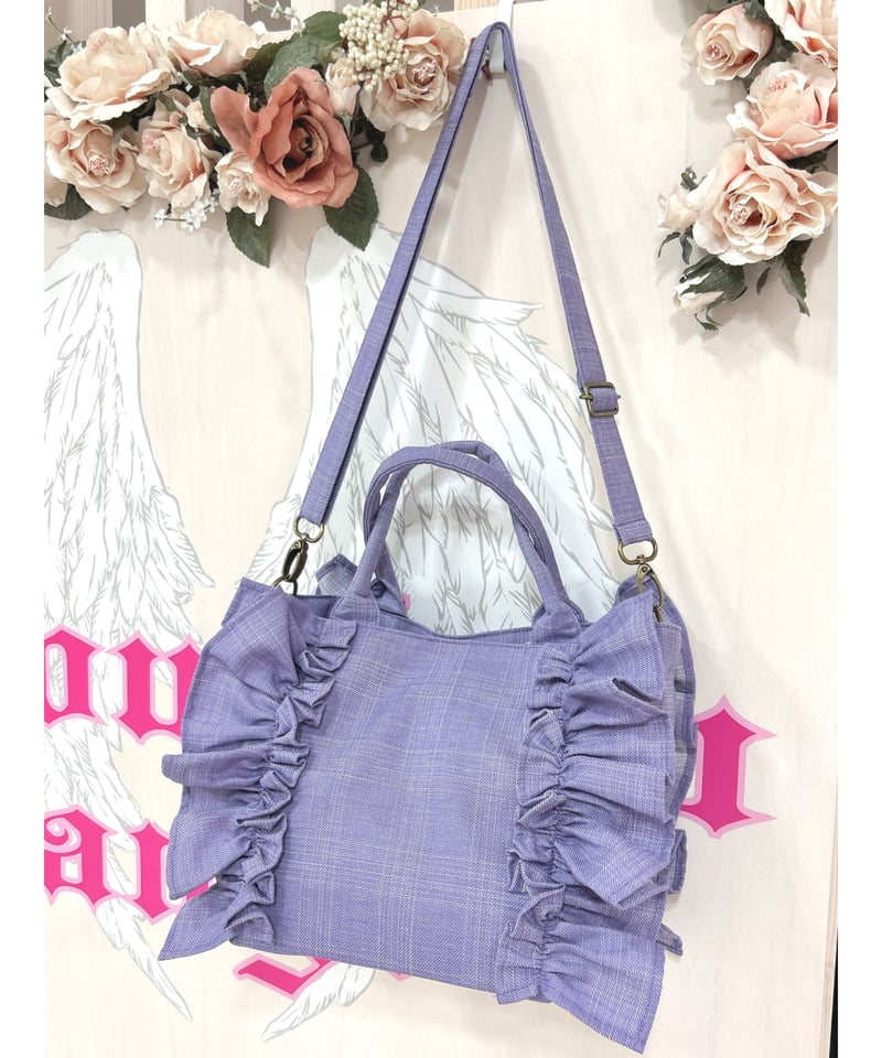 尾州ロリィタ／おリボンFRILL BAG（サマーライラック） | chou