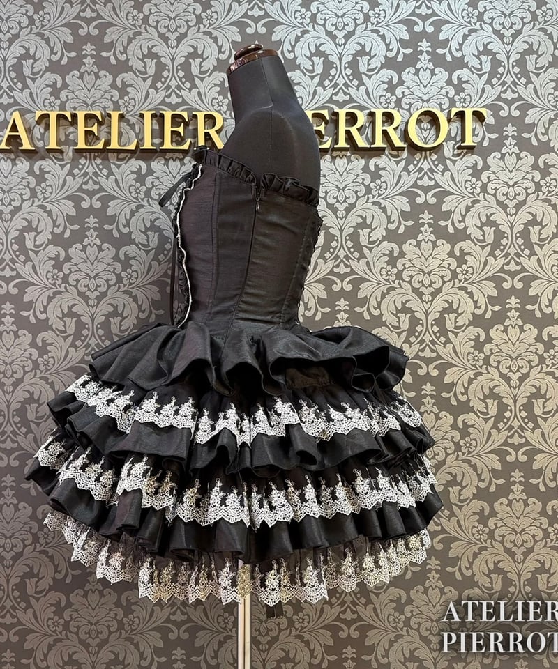 ATELIER-PIERROT／Mini Corset Dress (シルバーレースver)ブ