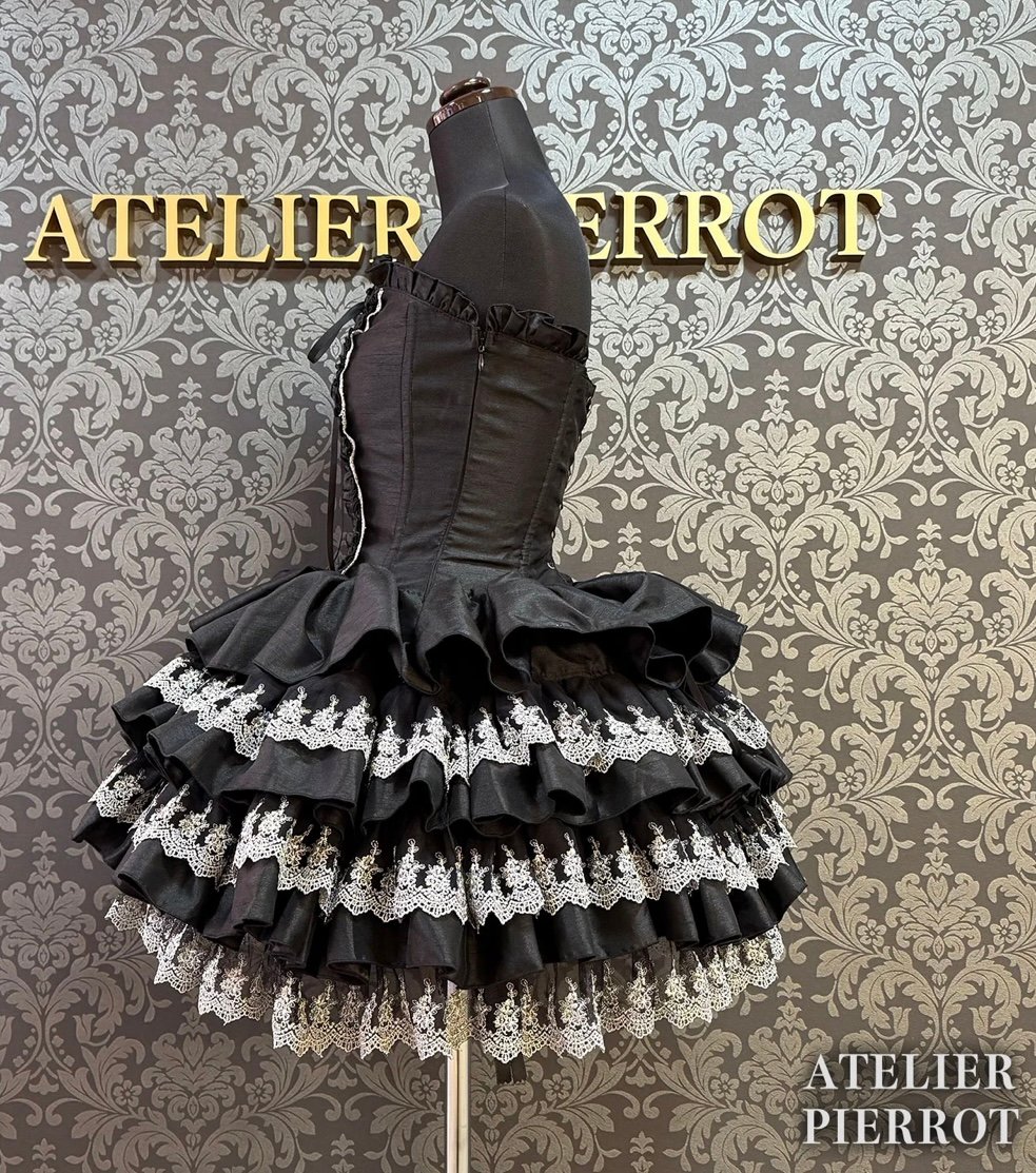 ATELIER-PIERROT／Mini Corset Dress (シルバーレースver)ブ