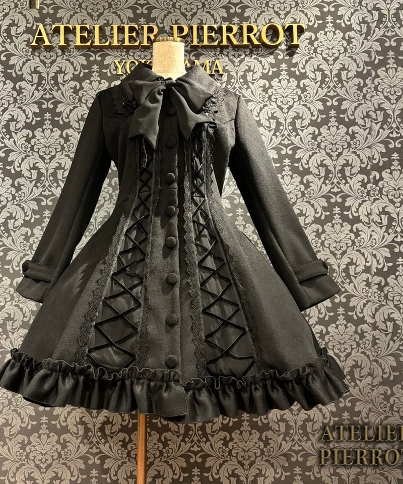 ATELIER-PIERROT／Lunar Lattice Coat- Cuffsn （ブラッ