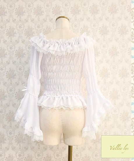 Vallée lys／Blossom Breeze Blouse （ホワイト）