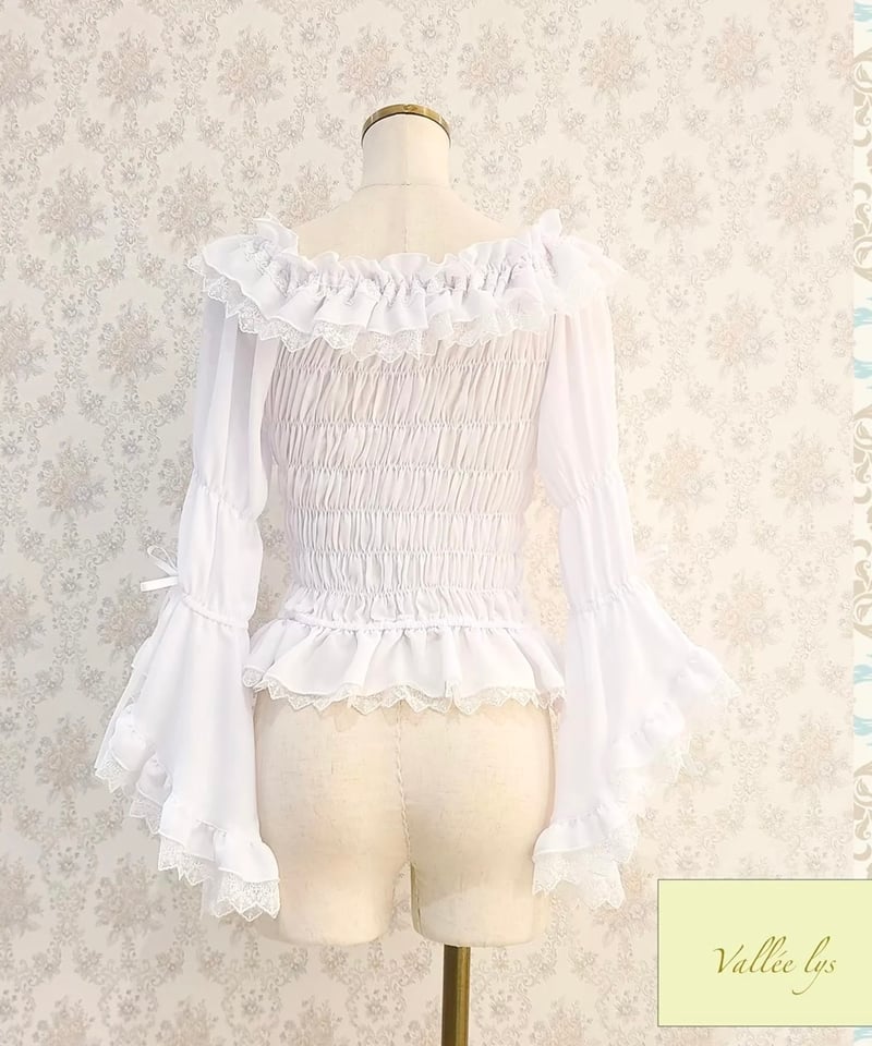 Vallée lys／Blossom Breeze Blouse （White） | chou