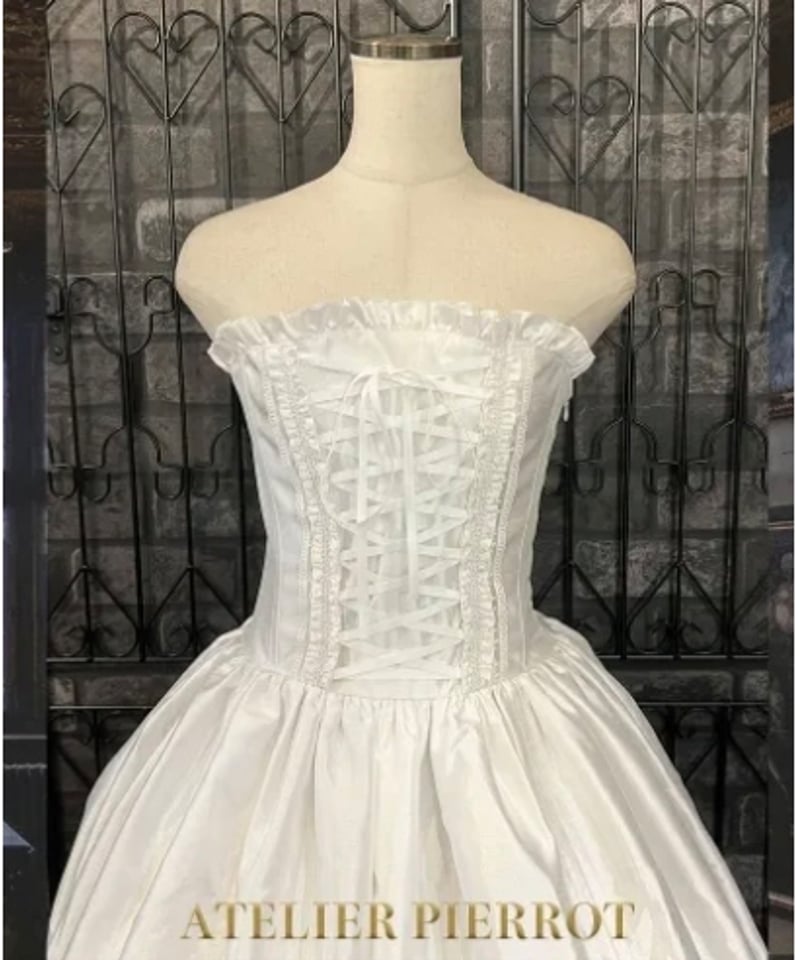 ATELIER-PIERROT／Bustle Corset Dress（ホワイト） | cho...