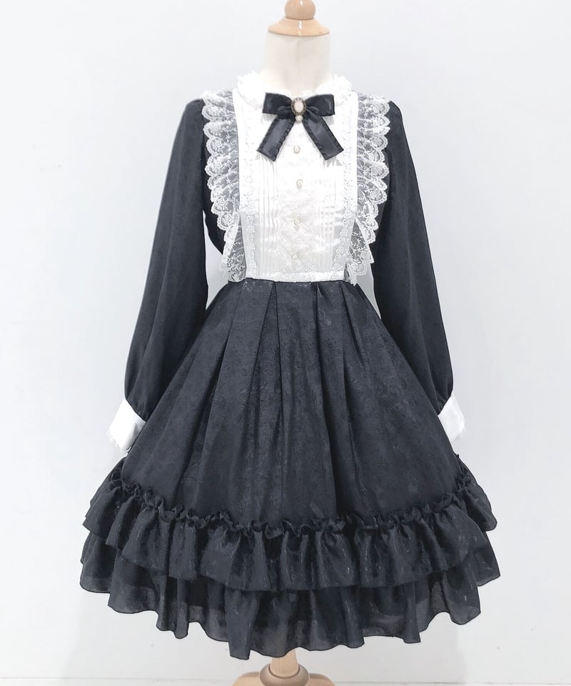 Pina sweetcollection/ローズジャガードワンピース(ブラック Pina sweetcollection/ローズジャガードワンピース(ブラック