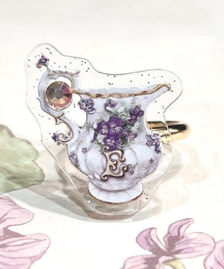 ｱﾝｼｬﾝﾃﾘｯｸ  ｱﾝｼｬﾝﾃﾘｰ／Dolled up Ring〜すみれミルクポット〜