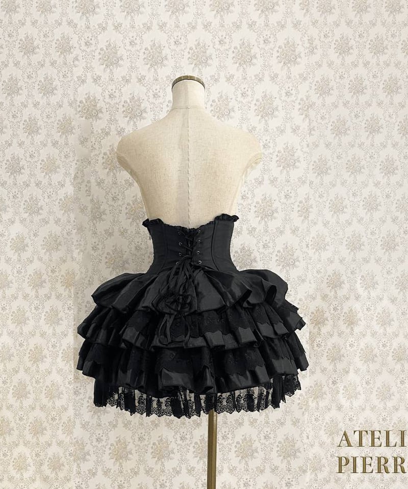 ATELIER-PIERROT／Mini Corset Skirt（ブラック） | chou