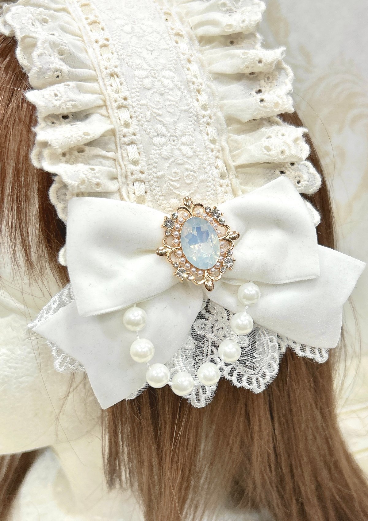 Triple* fortune ／刺繍ヘッドドレス（生成） | chou chou ange