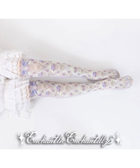 Enchantlic Enchantilly／すみれ姫の王冠オーバーニー ソックス（生成）