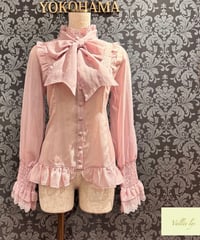 Vallée lys／Ethereal Ribbon Blouse（ピンク）