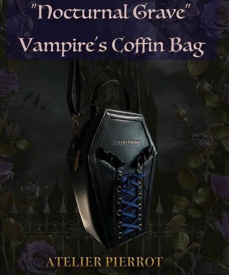 ATELIER-PIERROT／ “Nocturnal Grave”Vampire's Coffin Bag （Navy）