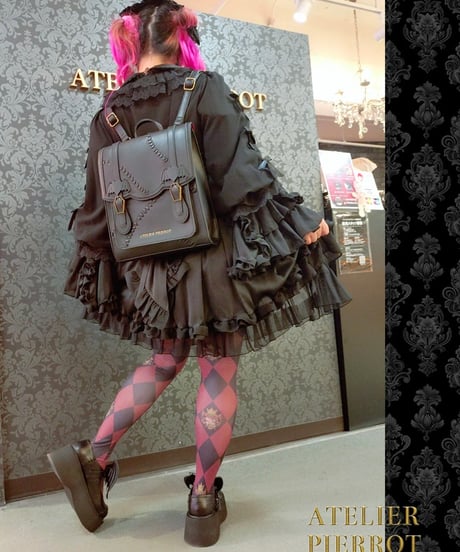 ATELIER PIERROT ／“Nocturnal Grave”Mended Satchel（ブラック）