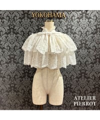 ATELIER-PIERROT／Chantilly Lace Capelet（ホワイト）