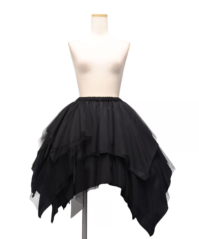 Sheglit／チュールレイヤードスカート（ブラック） | chou chou ange on