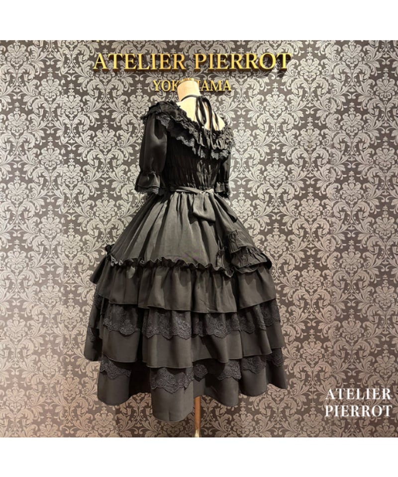 ATELIER-PIERROT／Aveline Mimore Dress（ブラック） | ch