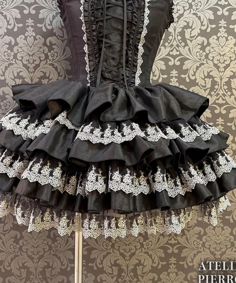 ATELIER-PIERROT／Mini Corset Dress (シルバーレースver)ブ
